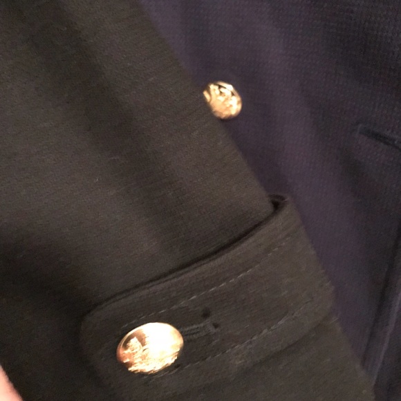 SOLD** Banana Republic Color Block Navy Pea Coat - Picture 8 of 8